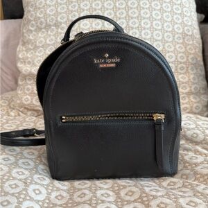 Kate Spade small backpack in black leather